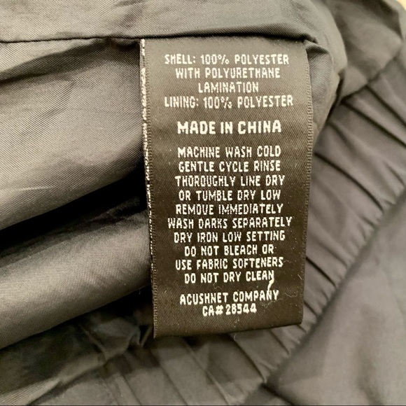 Mens FOOTJOY DryJoys FJ Full Zip Golf Rain Wind Jacket XL - Picture 7 of 10